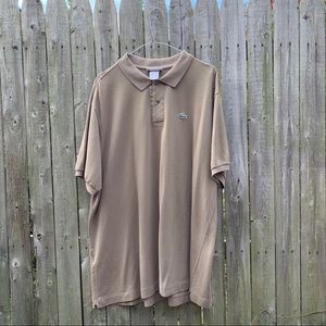 Oversized Lacoste pique polo shirt